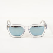 Shem | Clear / Blue Mirrored Lense