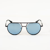 Enzo | Gun Metal / Blue Mirrored Lense