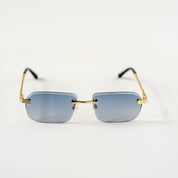 Ezra | Gold / Blue Lense