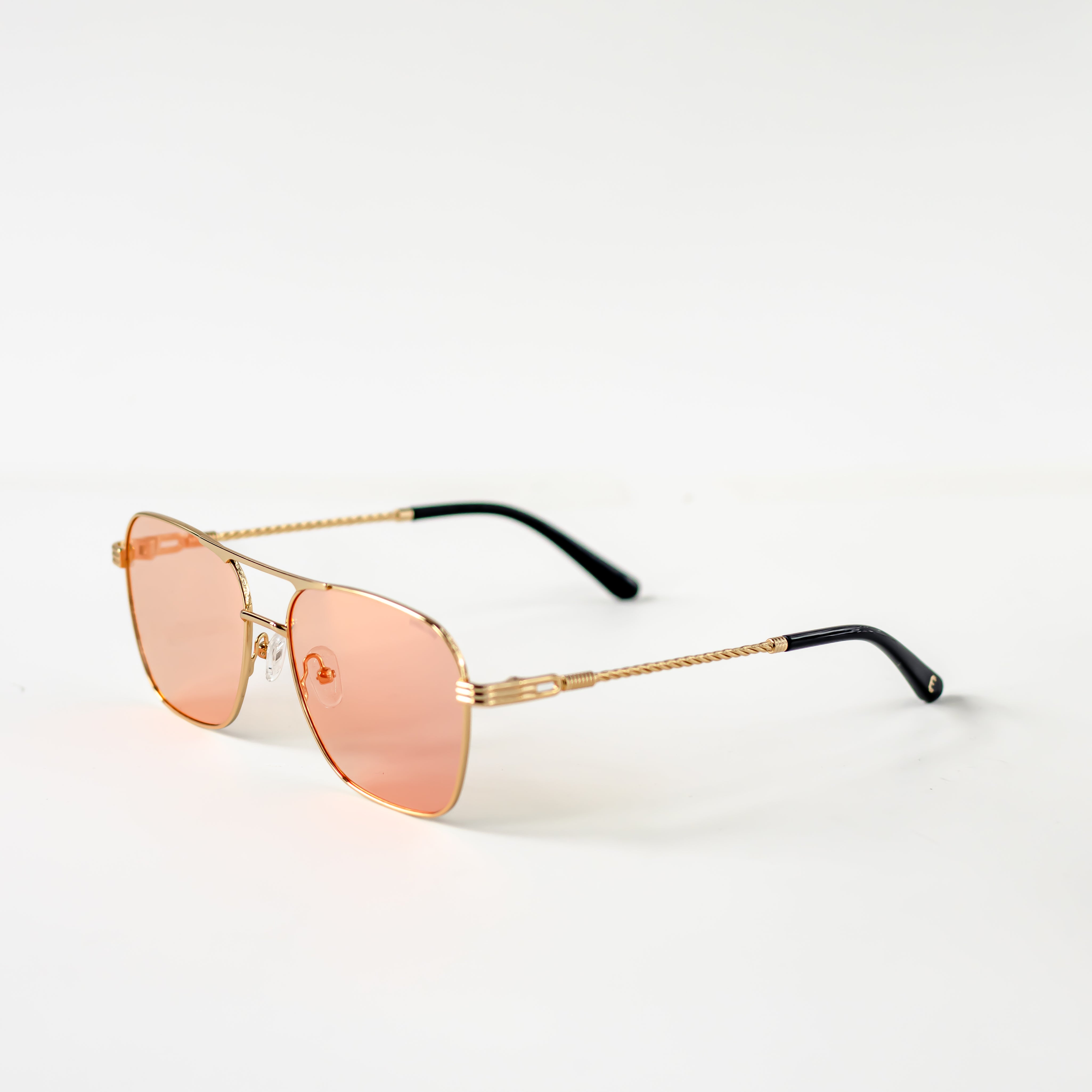 Levi | Gold / Pink Lense