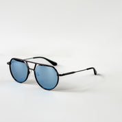 Enzo | Gun Metal / Blue Mirrored Lense