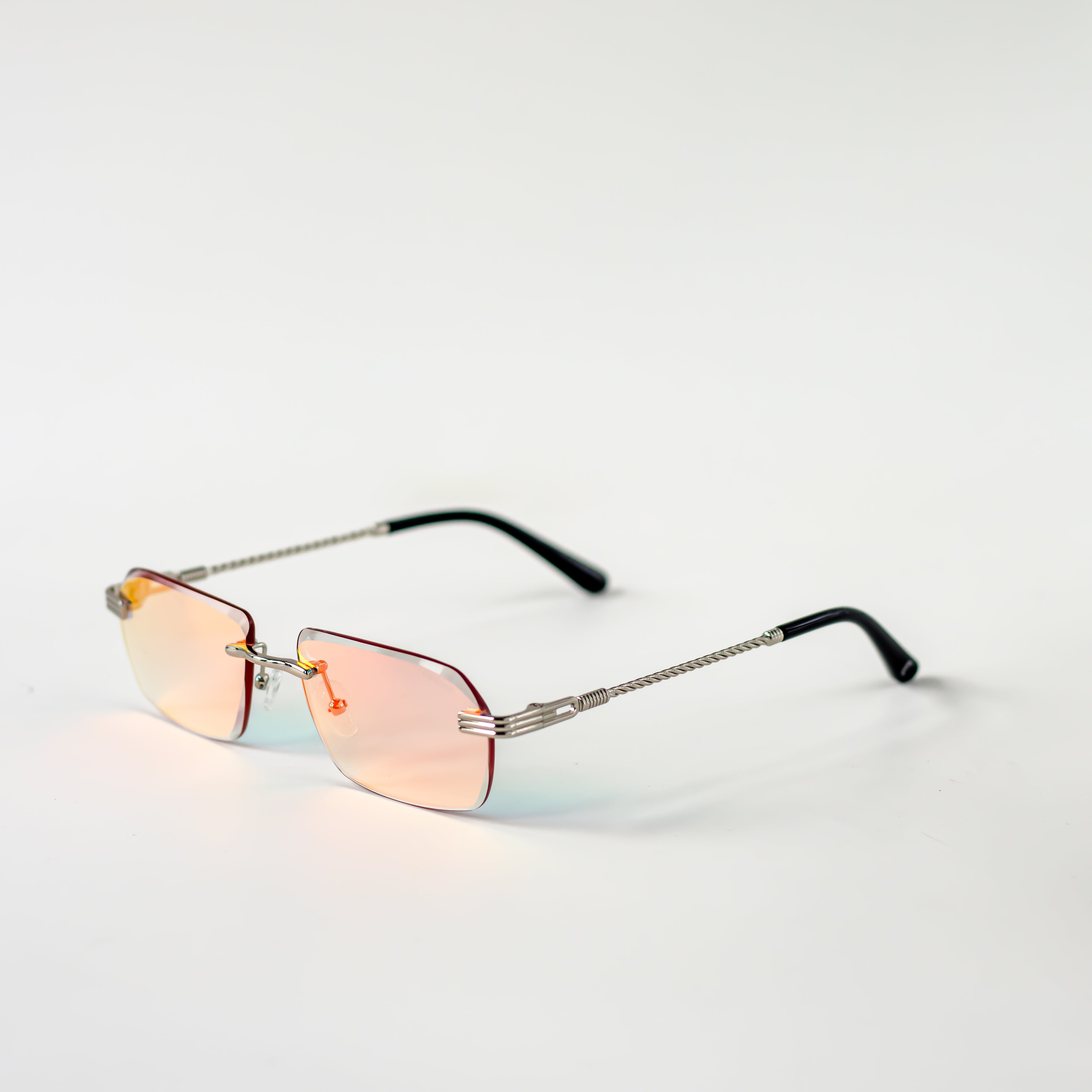 Ezra | Silver / Rainbow Lense