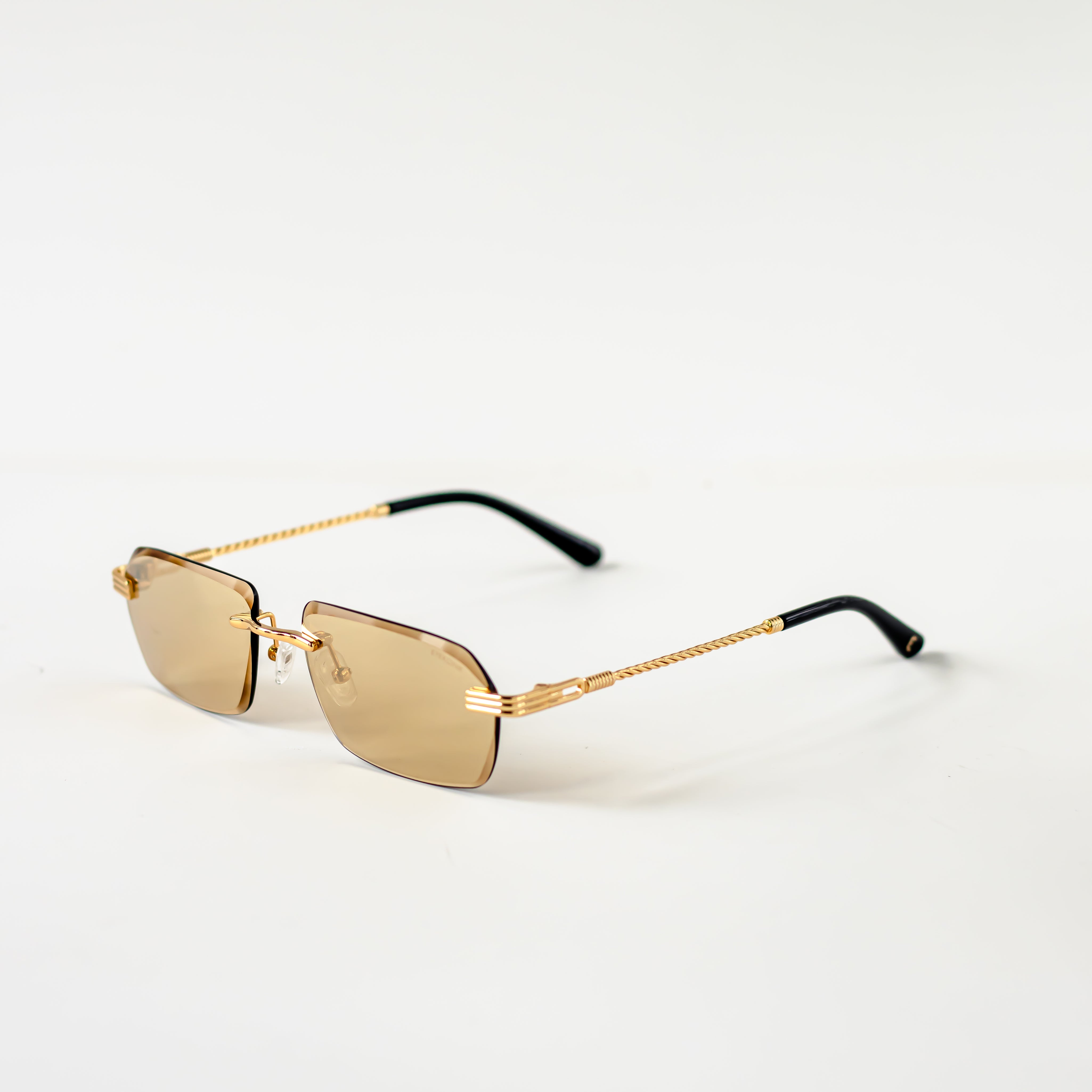 Ezra | Gold / Gold Mirrored Lense