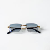 Ezra | Gold / Blue Lense