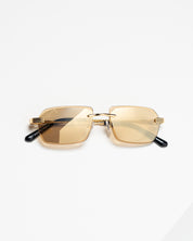 Ezra | Gold / Gold Mirrored Lense