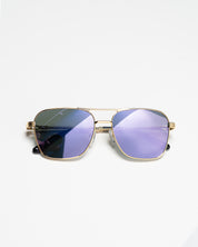 Levi | Gold / Purple Mirrored Lense