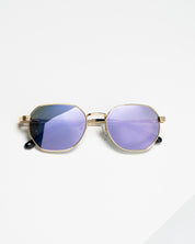 Saul | Gold / Purple Mirrored Lense